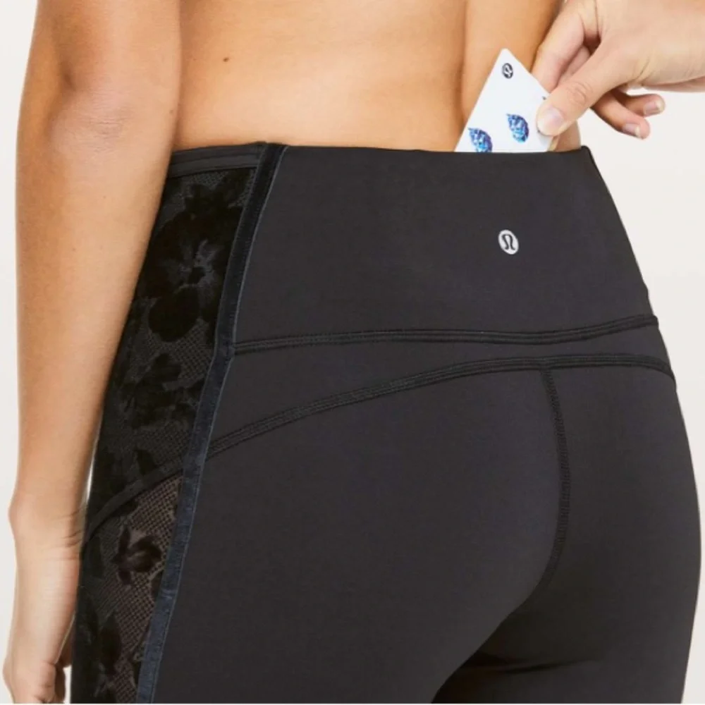 Lululemon Wunder Under Crop High-Rise Flocked - Picture 2 of 14